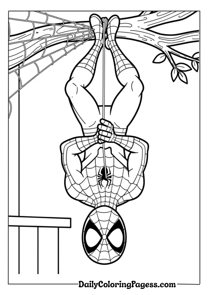 Upside-Down Spider-Man