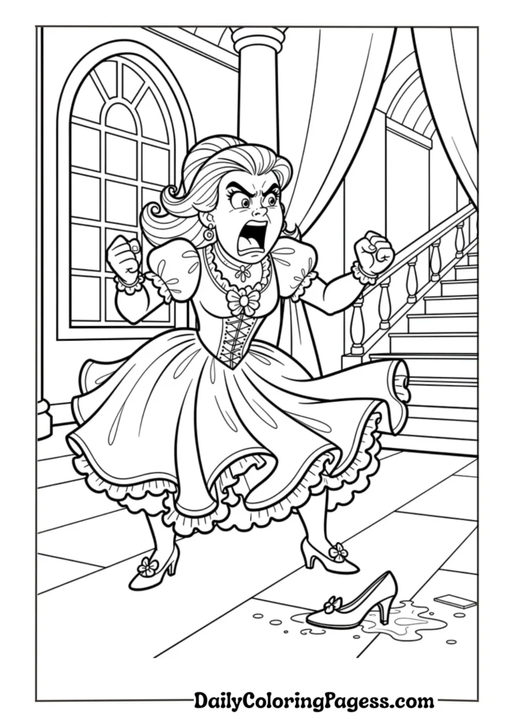 Cinderella s Ugly Stepsister Throwing A Fit
