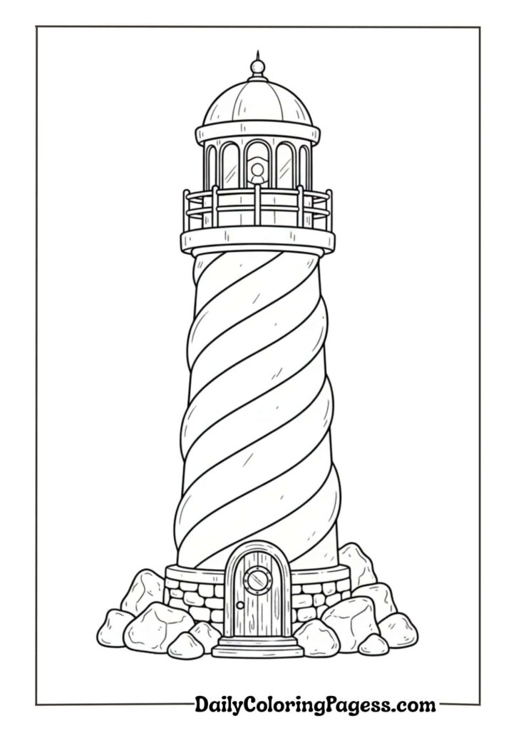 Gingerbread House Coloring Pages 
