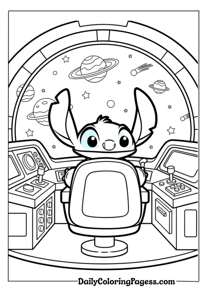 Stitch in Spaceship