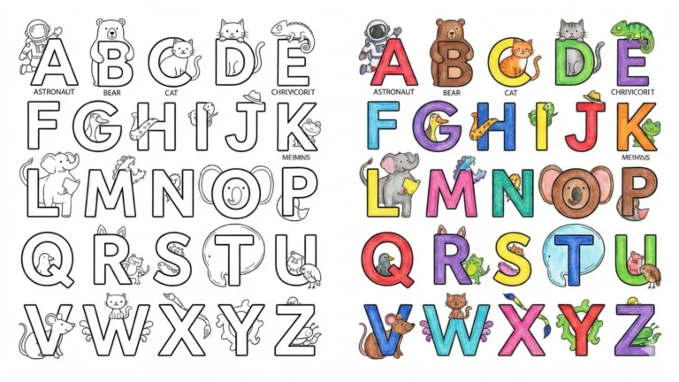 Alphabet Coloring Pages