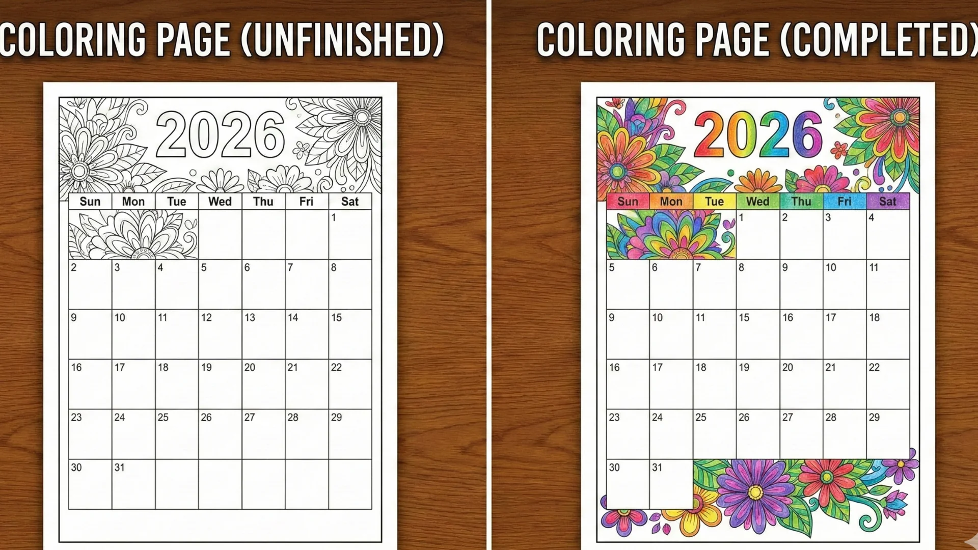 2026 Printable Calendars